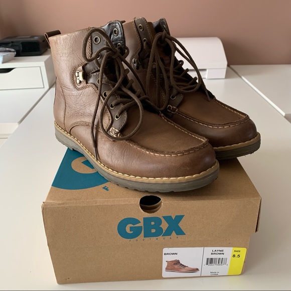 GBX Other - GBX layne brown leather work ankle boots mens size 8.5